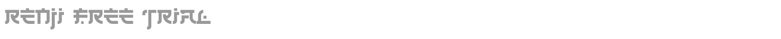 Renji font preview